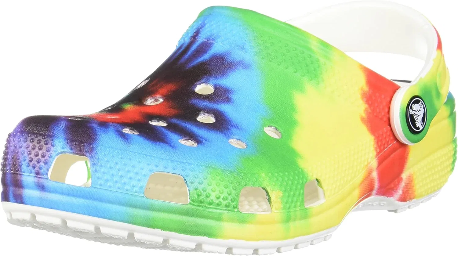 Кроксы Unisex Classic Tie Dye Graphic Clog Holzschuh Crocs, Multicoloured Sea Waves Ocean Tides