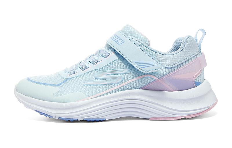 

Дышащие низкие детские кроссовки для бега Skechers Kids, синий/розовый