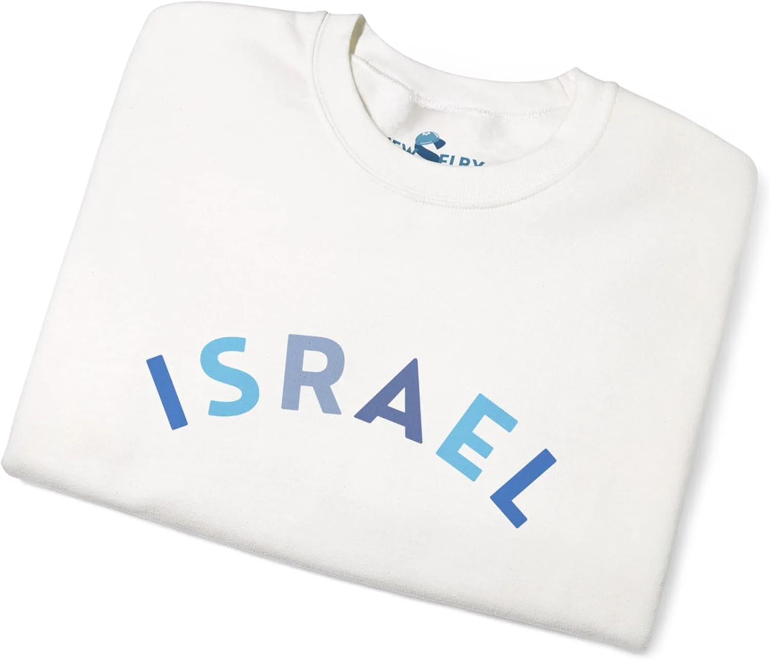 Толстовка Jewselry Israel с принтом Am Yisrael chai GENERIC, белый — фото 3
