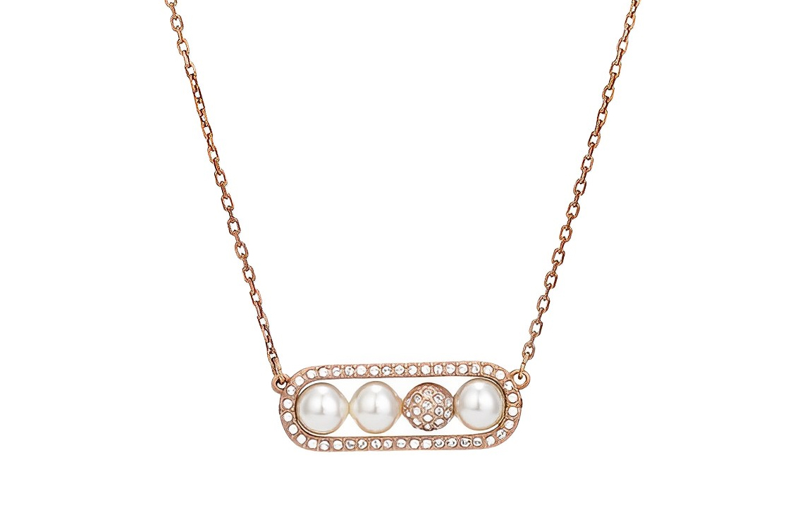 

Фундаментальное кристальное ожерелье для женщин Swarovski, золото