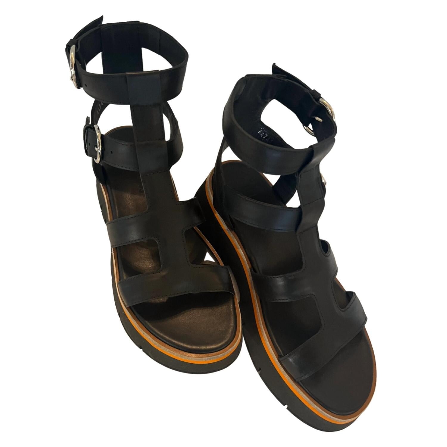 Женские сандалии Fiji цвета Sedacalf Negro-Verde Homers