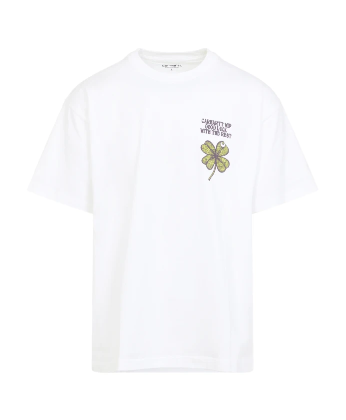 

Футболка с принтом клевера (вес/вес) Carhartt Wip, белый