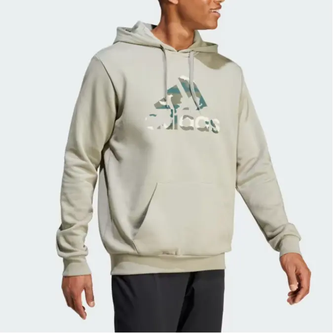 Толстовка мужская серебряная галька Adidas, цвет Silver pebbles — фото 4