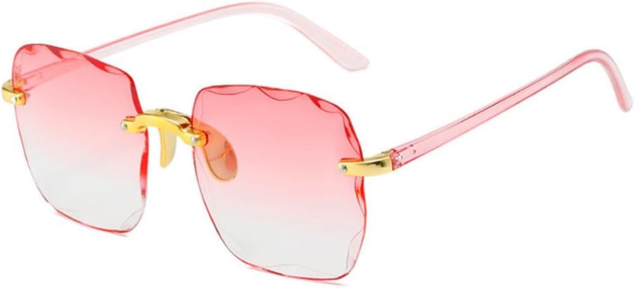 

Женские солнцезащитные очки без оправы, модные очки с градиентными линзами, винтажные солнцезащитные очки с металлическими дужками, классические очки с защитой от УФ-излучения UV400 TKKTLLT, Kd98010-1-c6