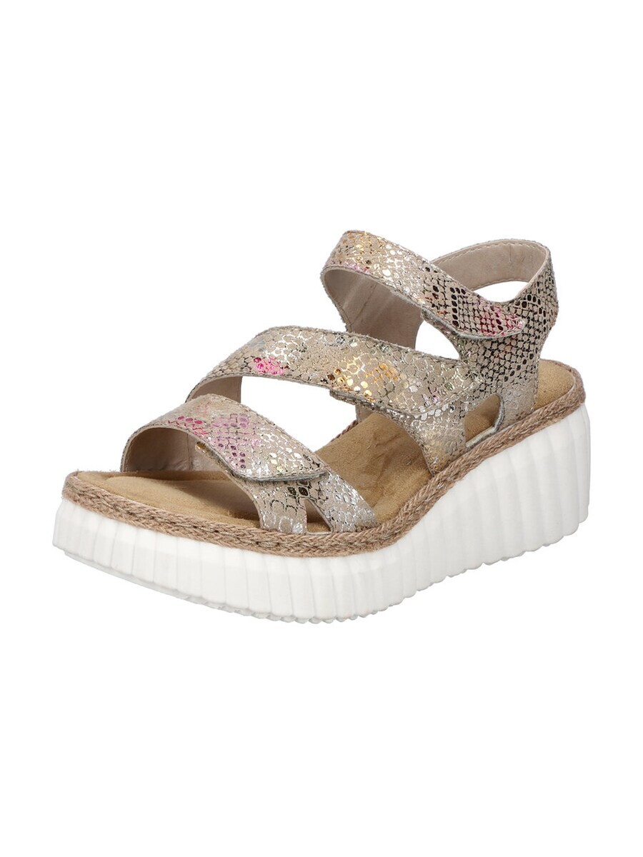Босоножки на высоком каблуке Rieker Sandals, бежевый