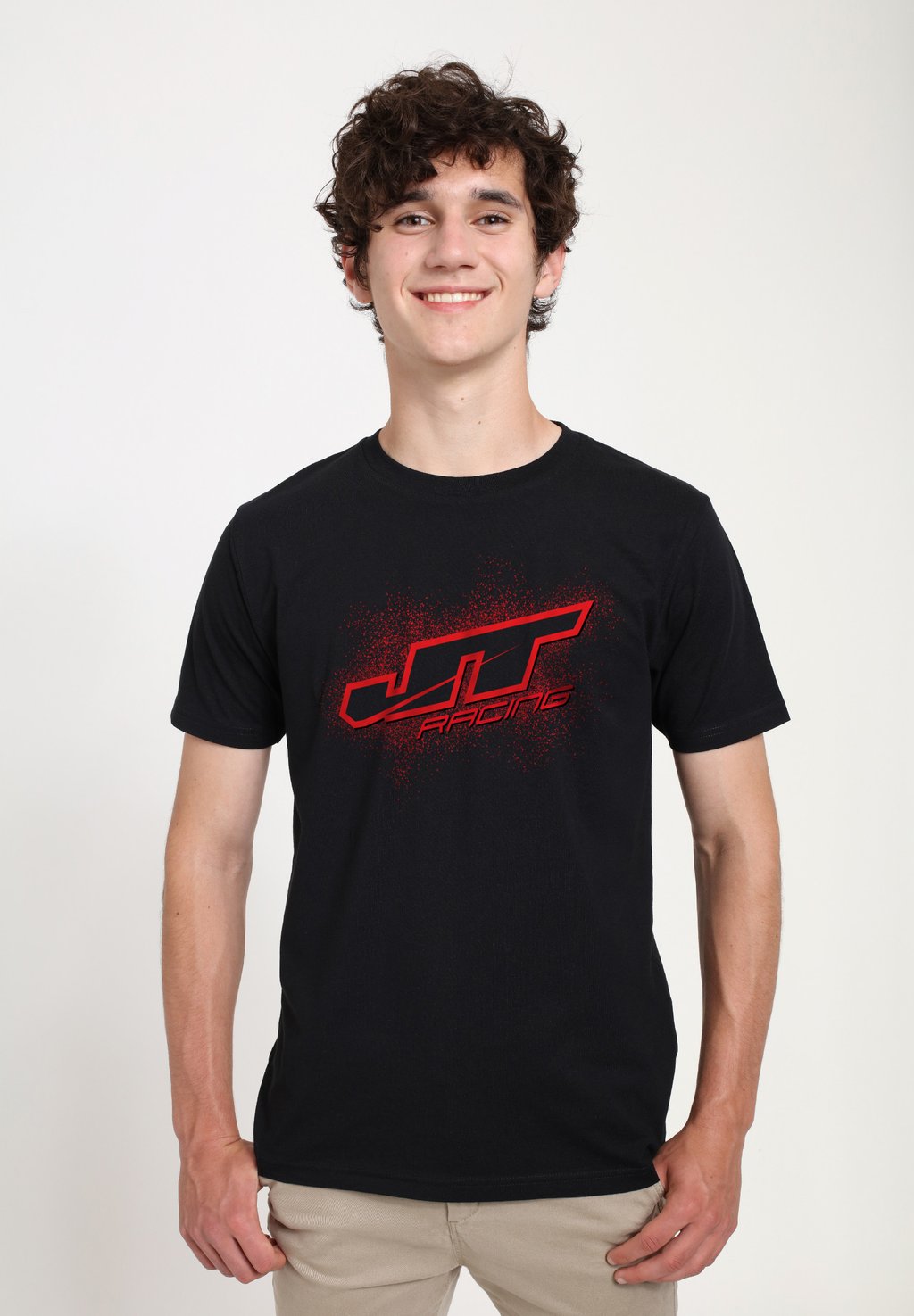 

Футболка с принтом JT RACING SPLATTER LOGO Henry Tiger, черный