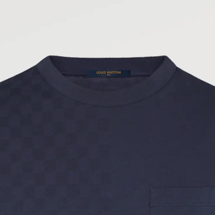 Футболка мужская темно-синяя Louis Vuitton, темно-синий — фото 3