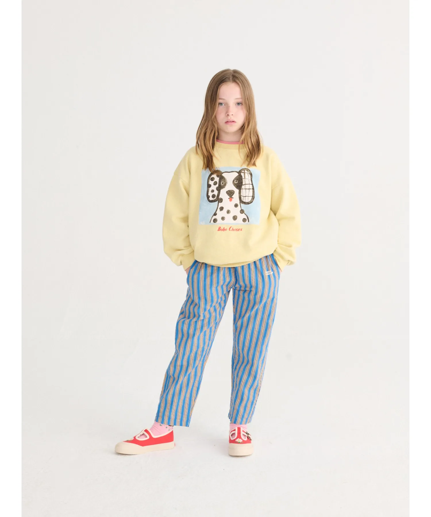 Детские штаны New Hairline woven с графикой BOBO CHOSES синие — фото 3