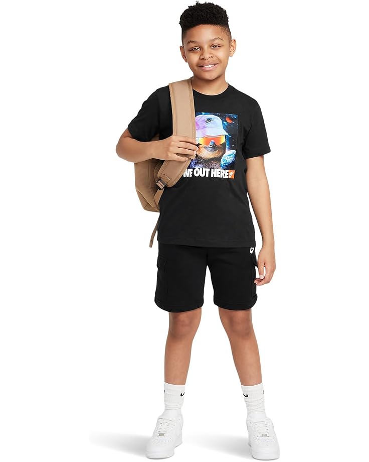 Футболка Nike Kids Sportswear Sloth T-Shirt, черный — фото 4