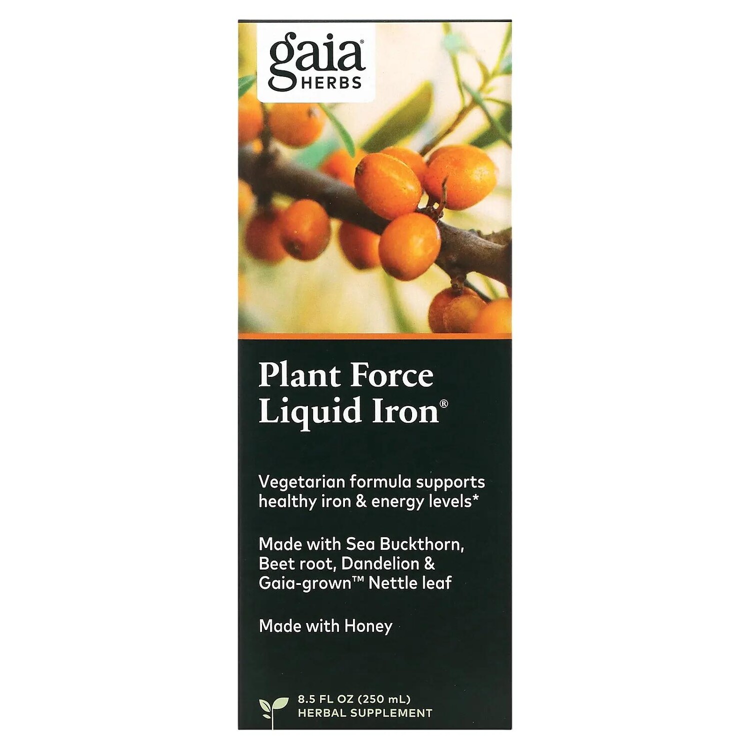 

Gaia Herbs Железо в жидкой форме PlantForce 8,5 жидких унций (250 мл)