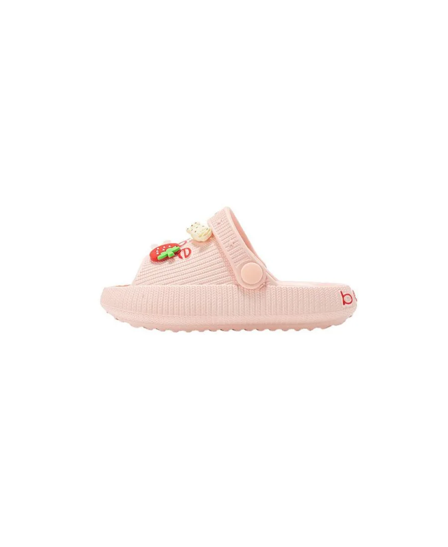 Легкие шлепанцы из ЭВА для девочек с подвесками Bebe, Blush — фото 4
