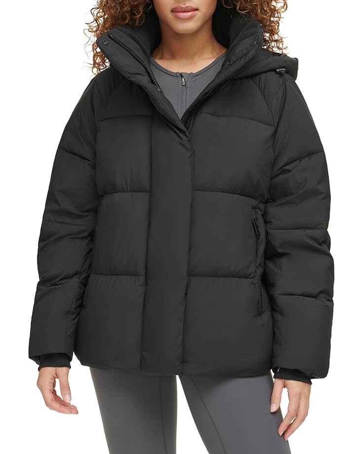 

Пуховик Levi's Quilted Hooded Bubble, цвет Black 1