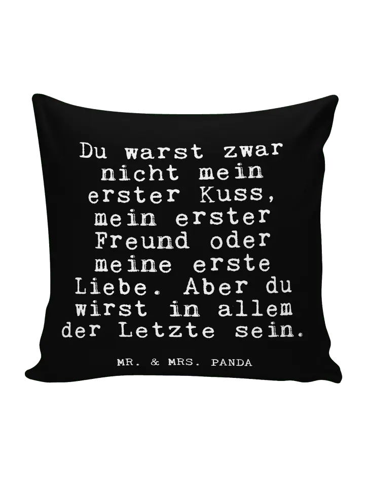 

Подушка Mr & Mrs Panda 40x40 Du warst zwar nicht, черный