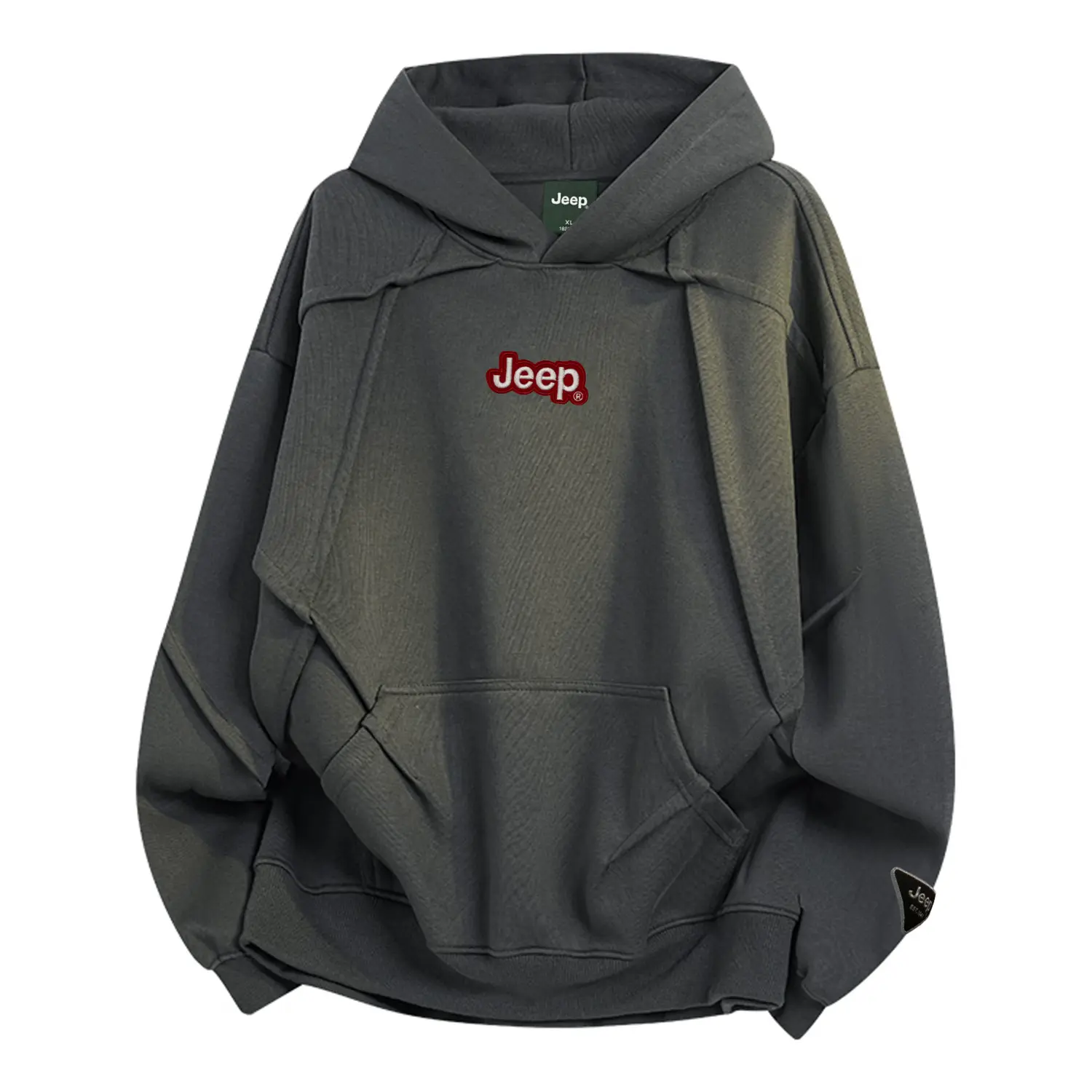 

Толстовка Unisex Hooded Thin Heavyweight Jeep, carbon серый