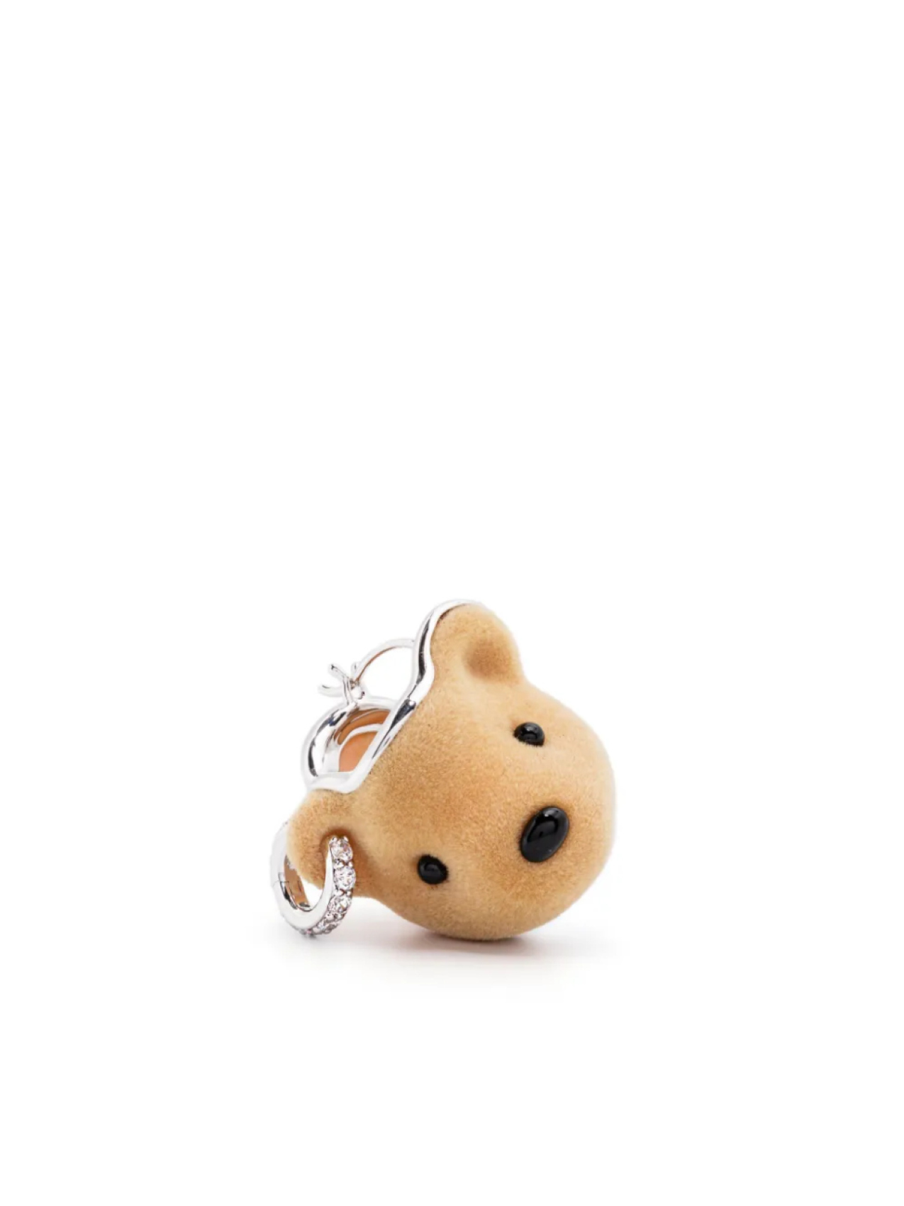 

Серьга YVMIN Flocked Bear Head, одинарная, серебряный