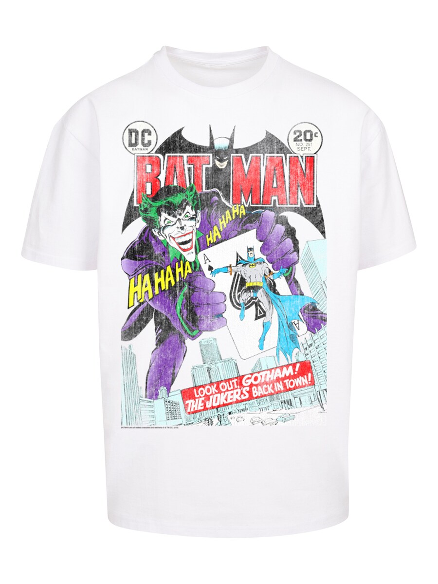 

Рубашка F4NT4STIC Batman Joker Playing Card Cover, белый