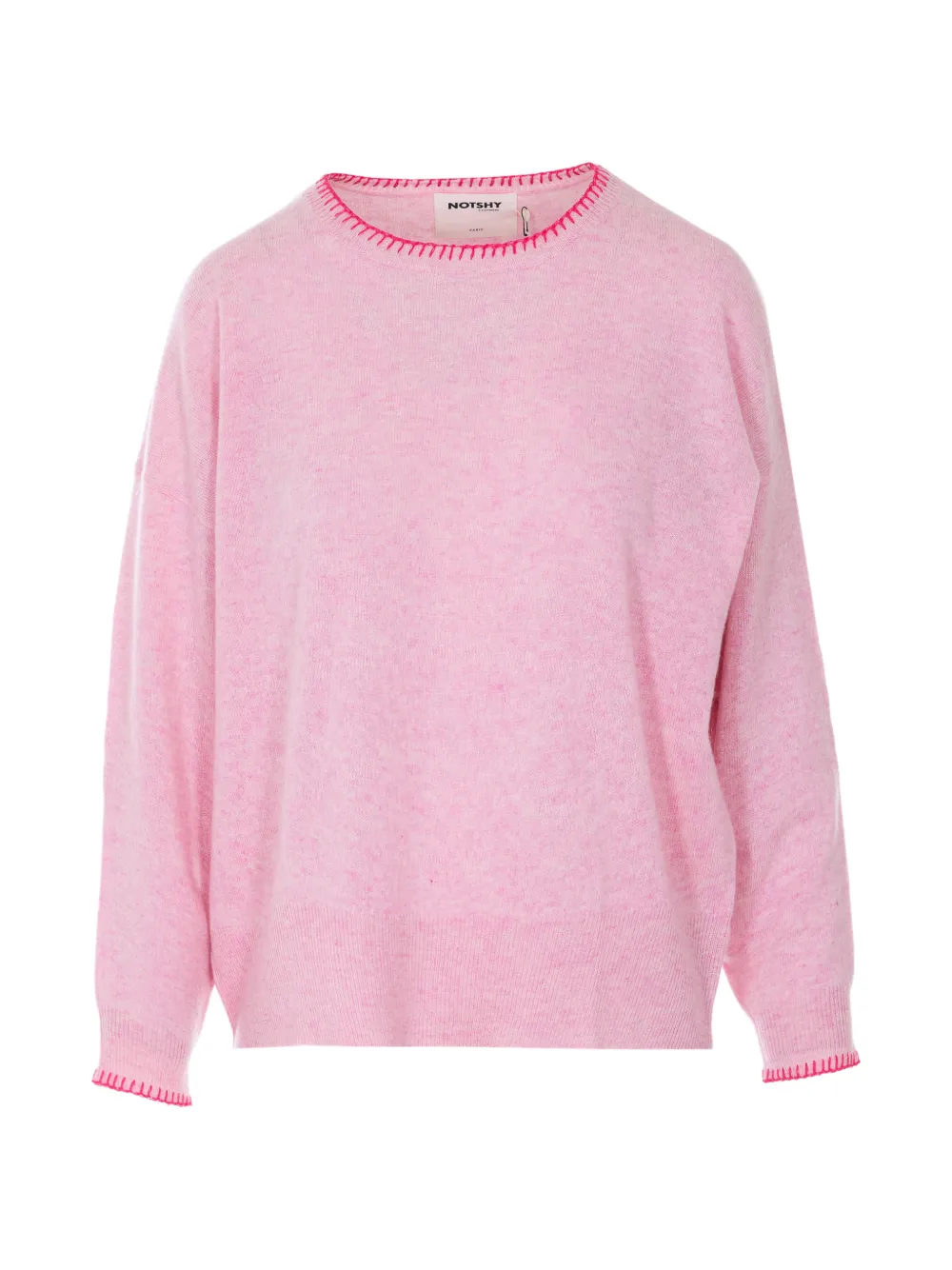 

Вышитый свитер Not Shy, розовый