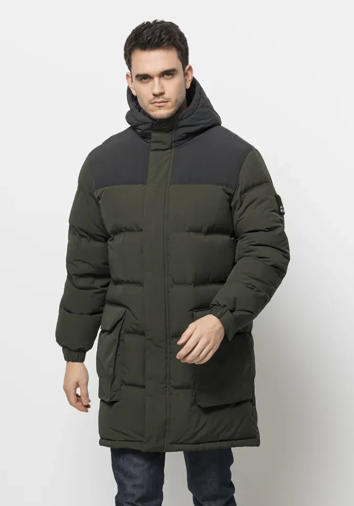 

Пуховик Jack Wolfskin "ALEX LONG DOWN JKT M", зеленый