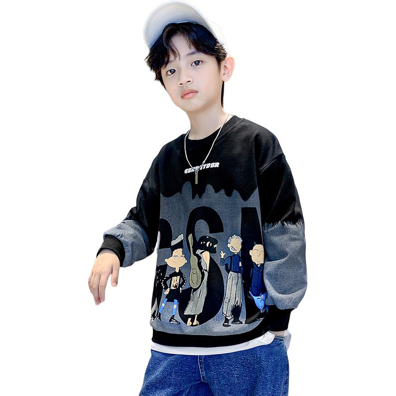 

Детский свитшот с круглым вырезом Moderate EASTERN CAMEL, черный