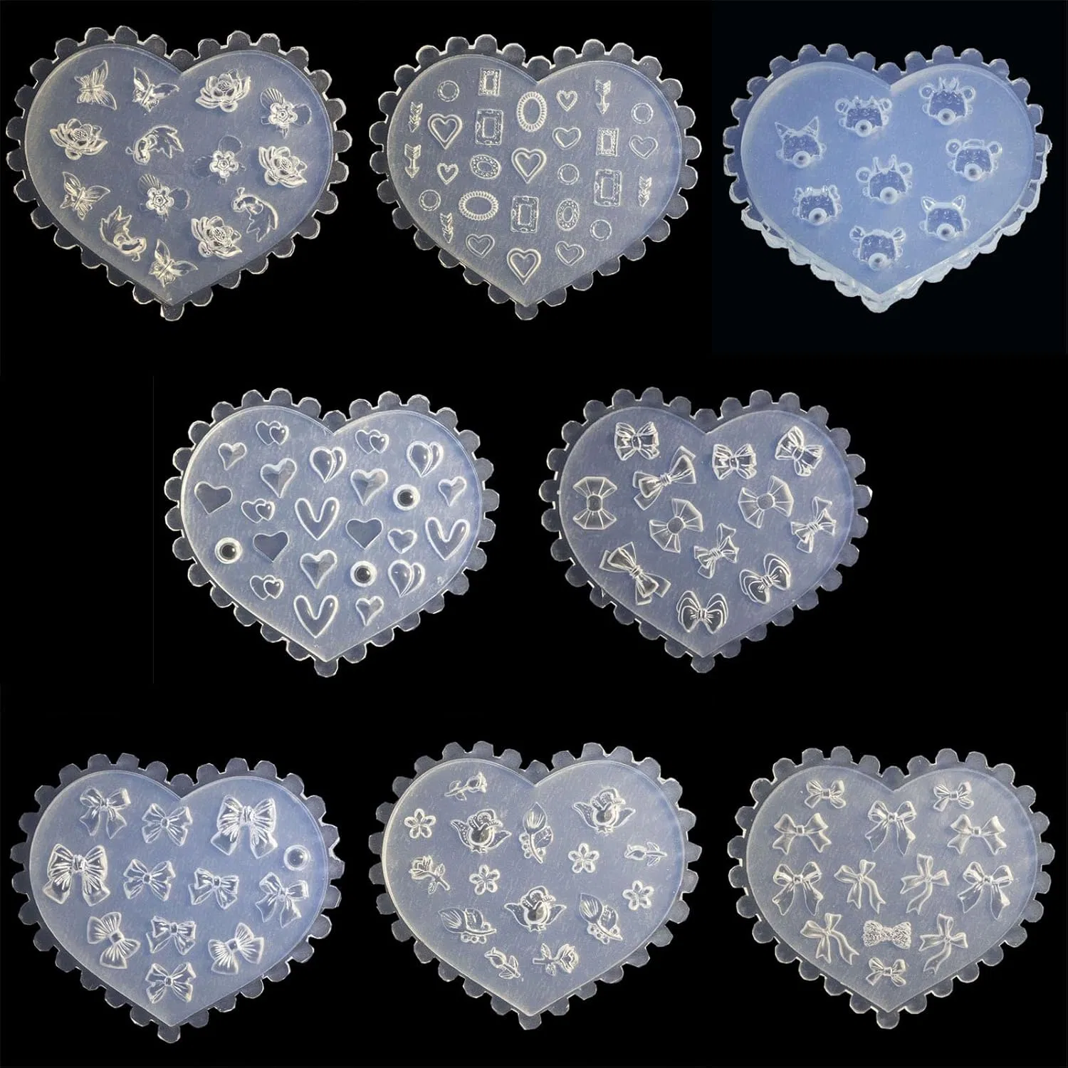 3D-силиконовые формы для дизайна ногтей Yibozi — фото 2