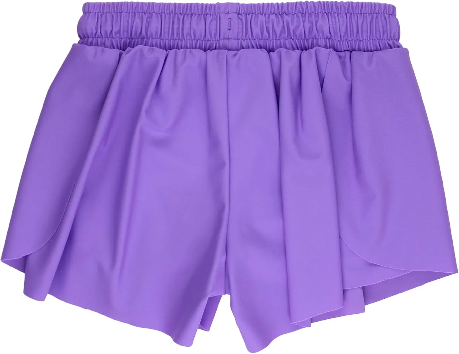 Шорты для девочек Active Butterfly Flowy, RuffleButts, Neon Purple — фото 4