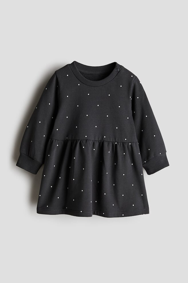 

Хлопковое платье толстовка H&M, серый