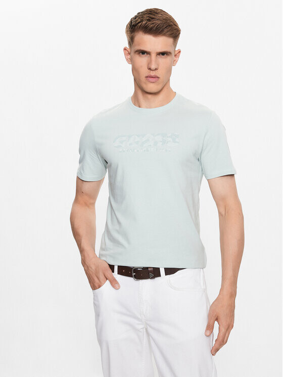 

Футболка узкого кроя Guess, синий