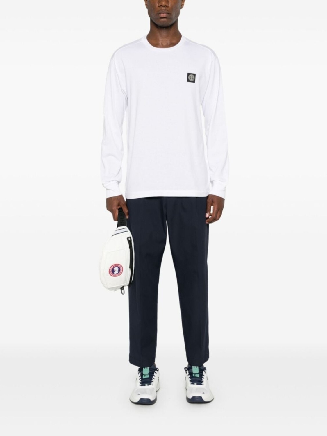 Stone Island футболка с нашивкой Compass, белый — фото 2