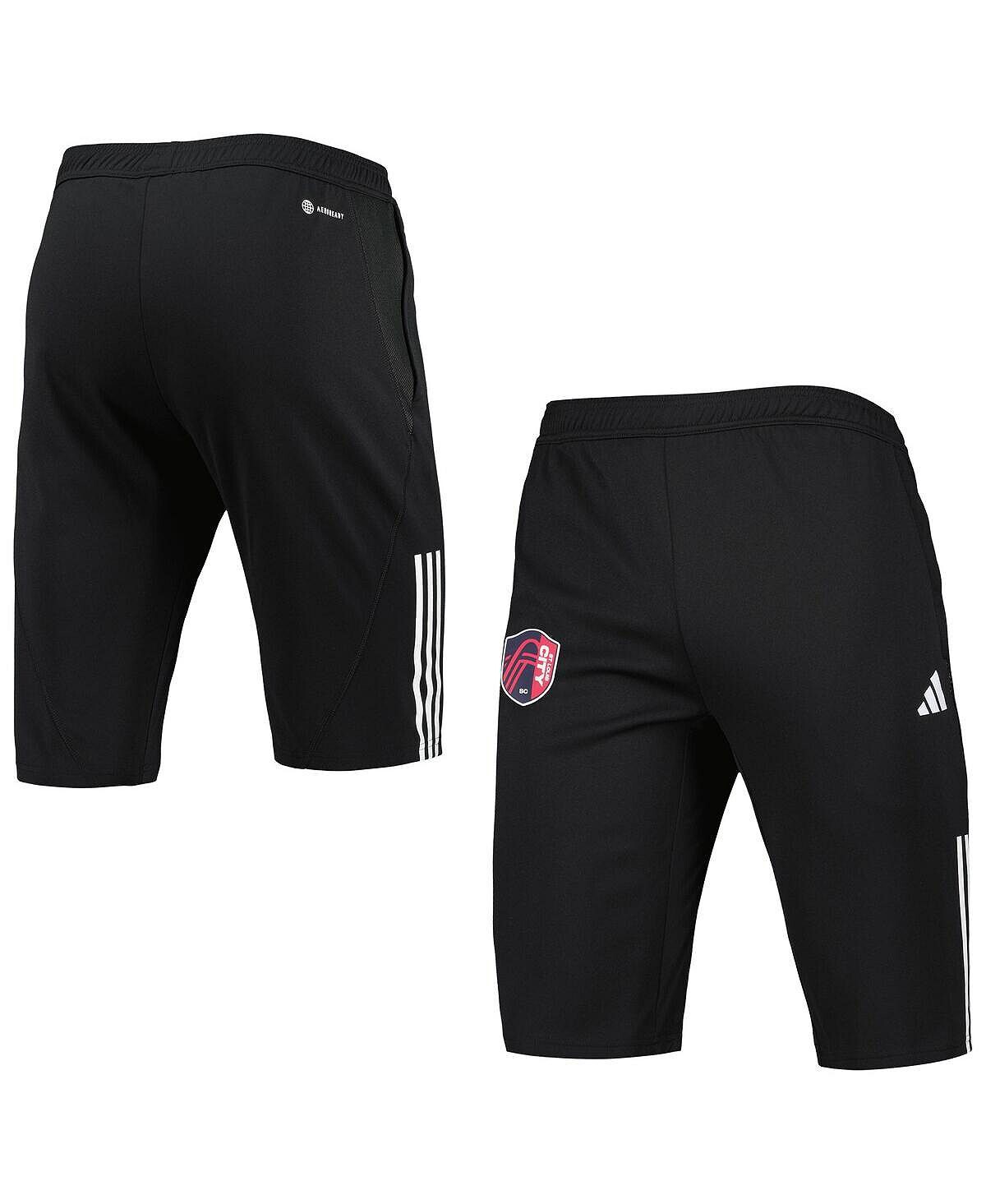 

Мужские черные полубрюки AEROREADY для тренировок на полях St. Louis City SC 2023 adidas, Черный, Мужские черные полубрюки AEROREADY для тренировок на полях St. Louis City SC 2023 adidas