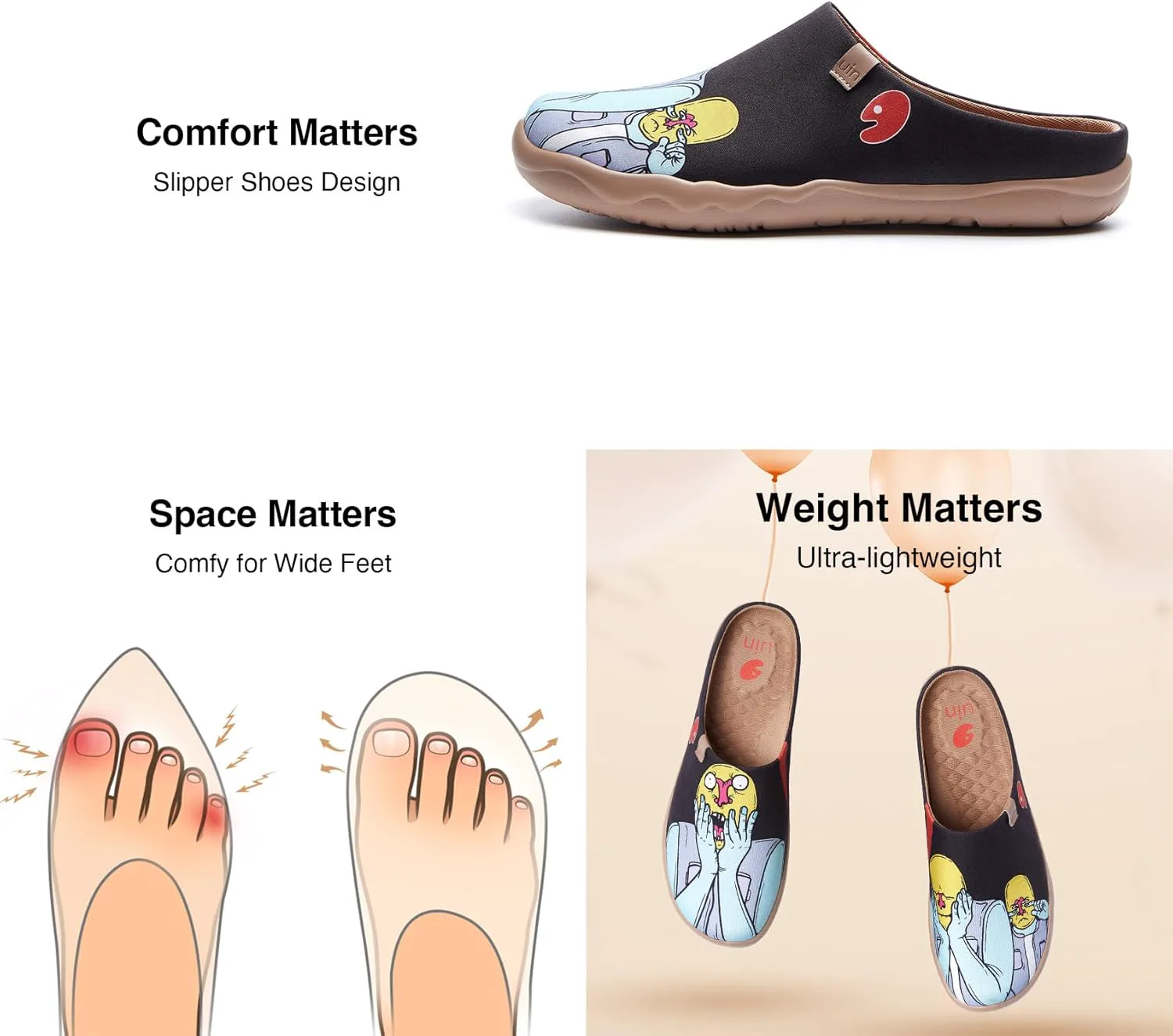 

Мужские мюли UIN, слипоны-лоферы, легкие мюли для ходьбы, повседневные кломпы, удобная домашняя обувь, слипоны с художественной росписью, туристические туфли Malaga Marine World