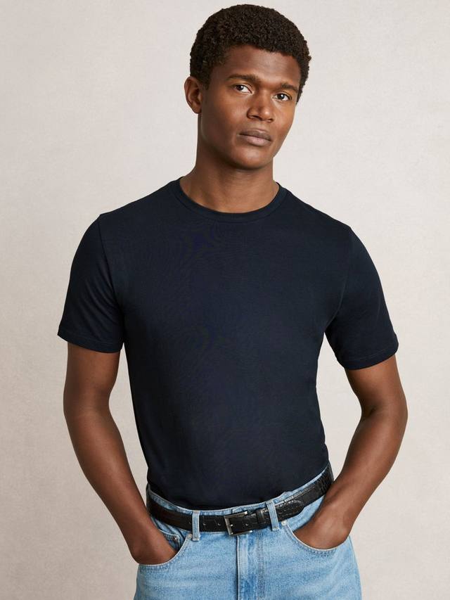 

Футболка Bless Cotton Regular Fit с короткими рукавами Reiss, Pack of 3, White/Nvy/Airfrc Bl