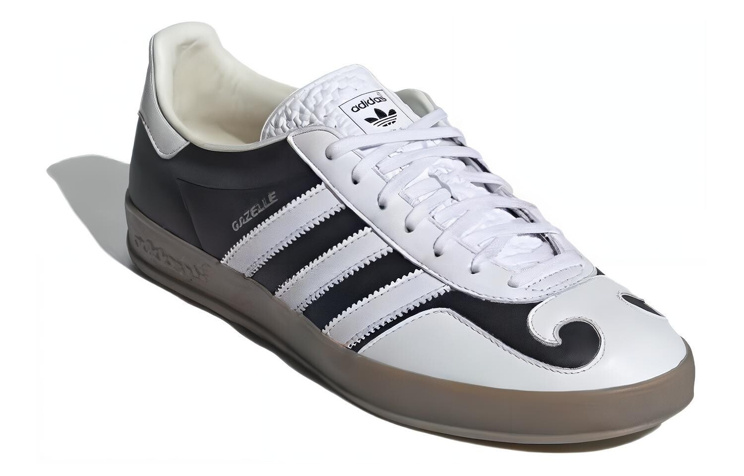 Adidas originals Gazelle Обувь для скейтбординга унисекс, Black/White — фото 3