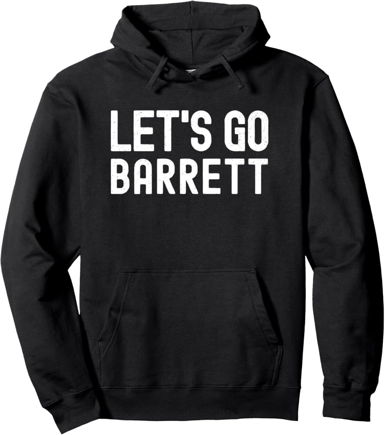 

Персонализированная толстовка Let's Go Barrett для мужчин и мальчиков на день рождения Lets Go Barrett Name Apparel, черный