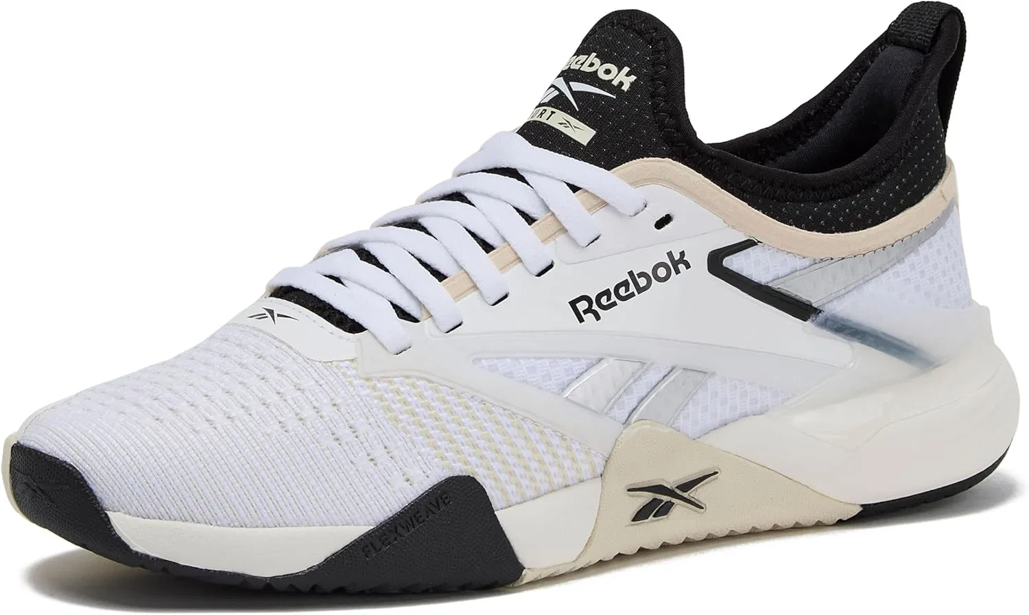 Кроссовки для корта Reebok Nano Court, Footwear White/Black/Silver Metallic