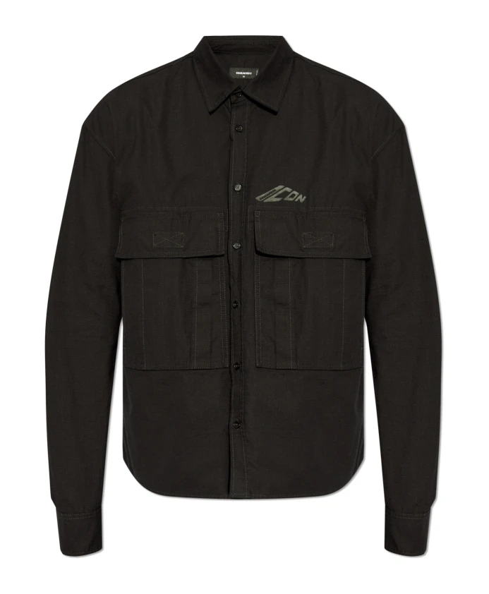 

Футболка с логотипом Dsquared2, черный