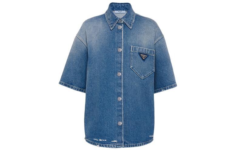 Женская рубашка PRADA, цвет Blue