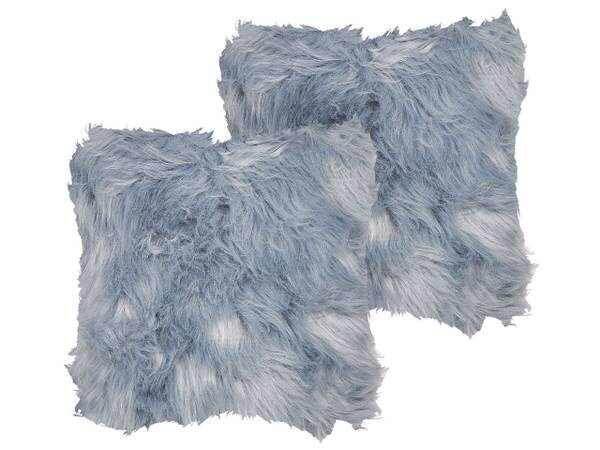 

Подушка Beliani 2 шт LUBHA, 45x45x45 см цвет blau/dunkelblau/grau