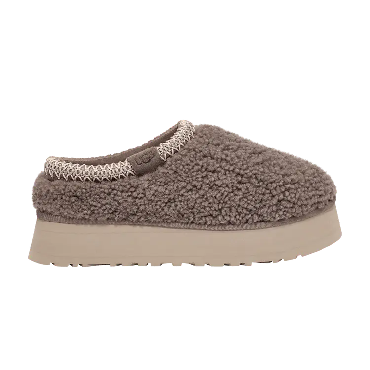 Шлепанцы UGG Wmns Tazz Slipper Maxi Curly - Smoke Plume, серый
