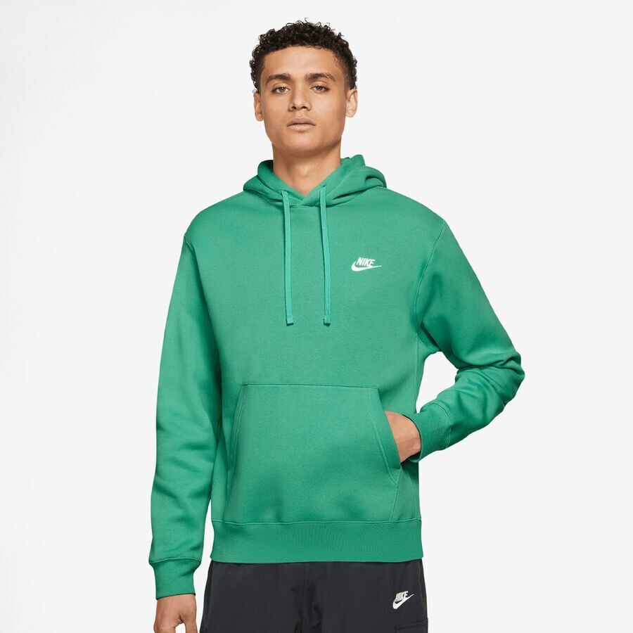 

Флисовая толстовка Sportswear Club NIKE, цвет malachite/malachite/white