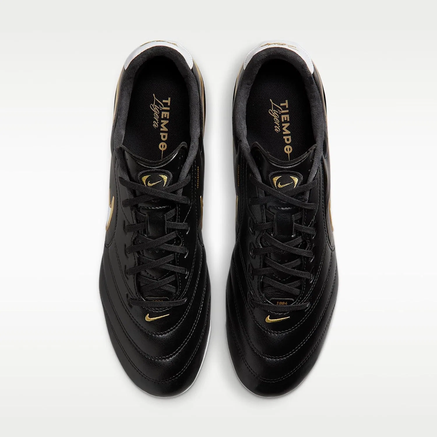 Мужские футбольные кроссовки Nike Tiempo Ligera Pro Fg, Black White — фото 4
