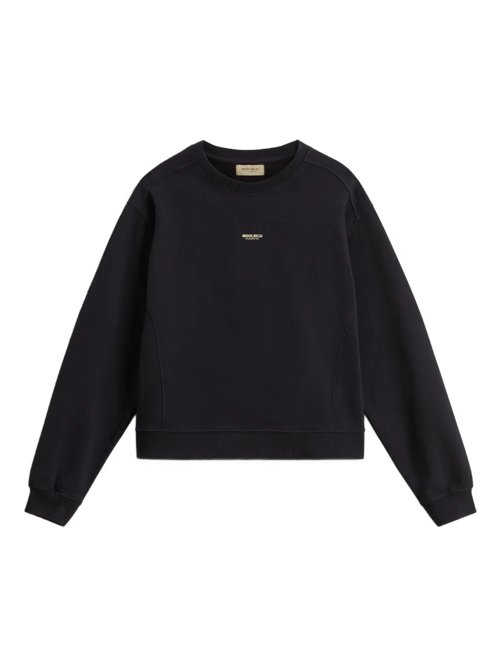 

Флисовый топ с круглым вырезом WOOLRICH, черный