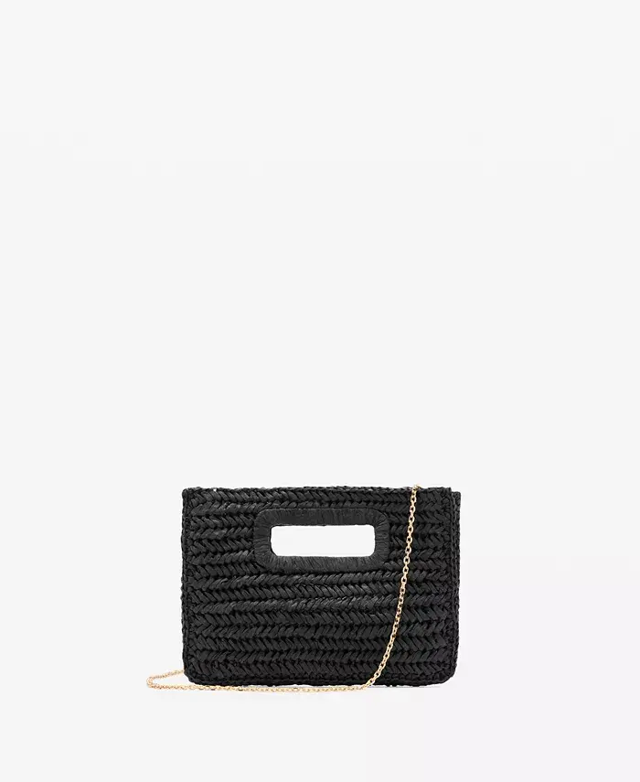 

Женская сумка из натуральных волокон MANGO, черный