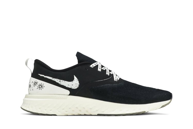 

Кроссовки Nike Nathan Bell x Odyssey React Flyknit 2 'Doodles', черный