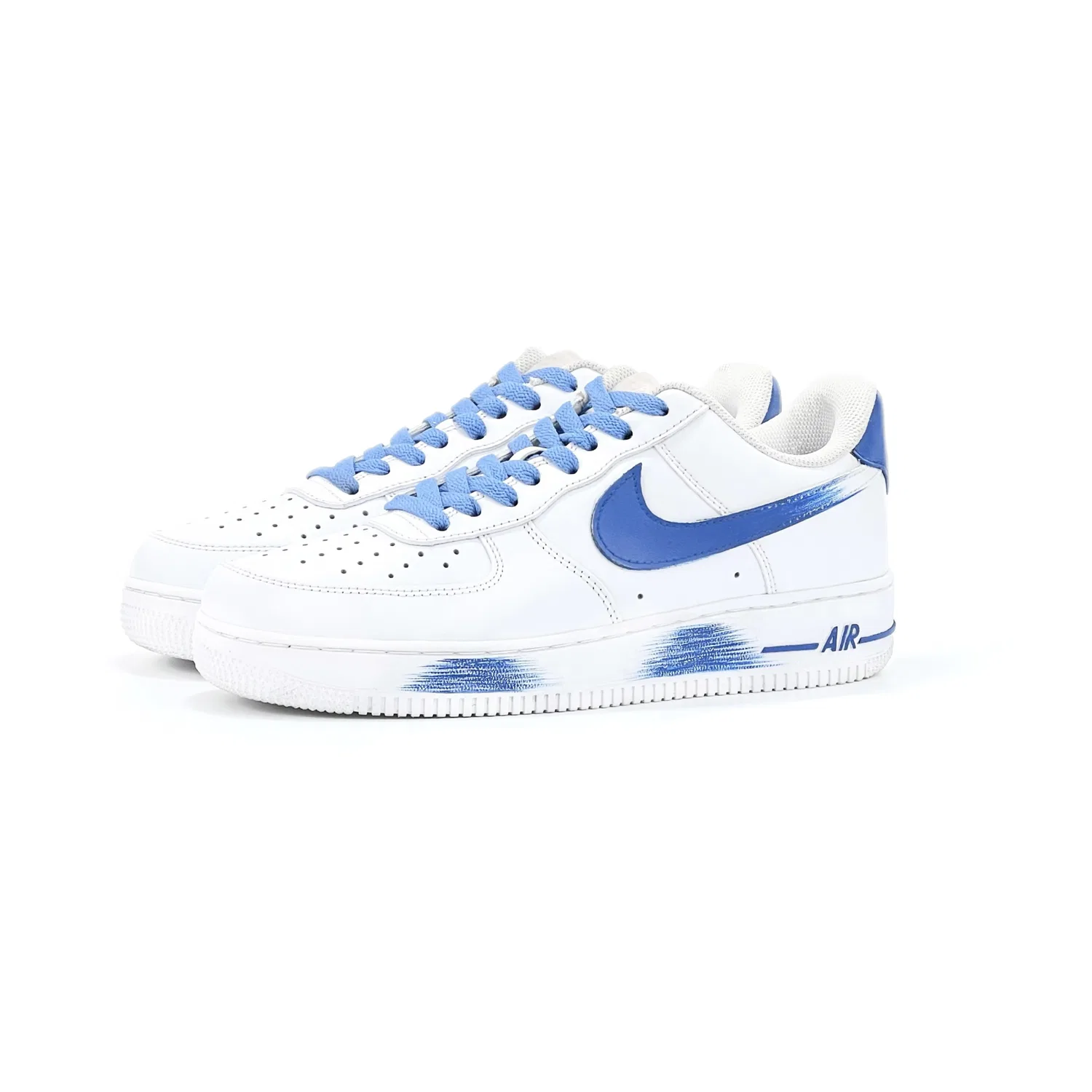 Кроссовки для скейтбординга Nike Air Force 1 Leather Low Top Klein Blue — фото 4