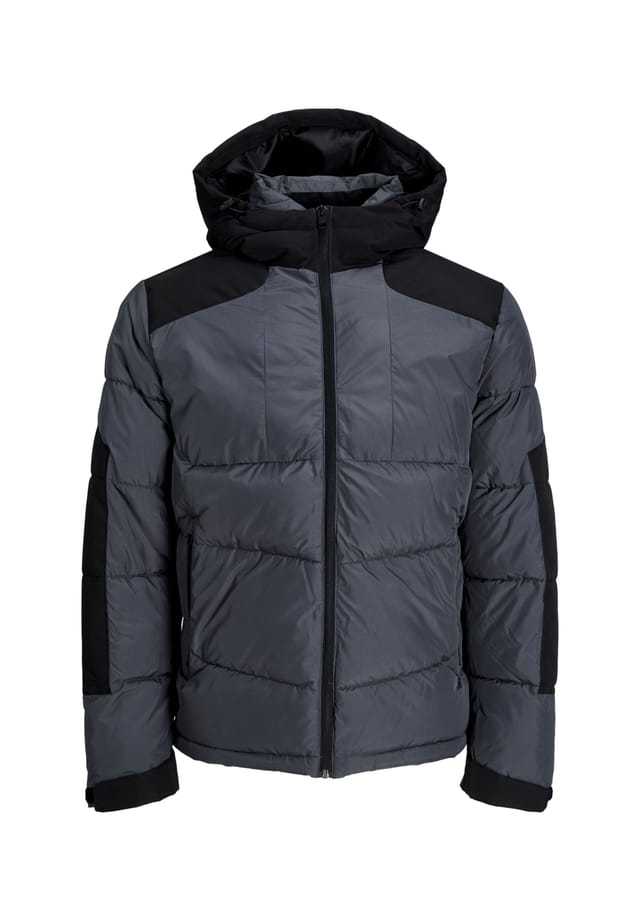 

Куртка Otis Puffer Transition Jacket с капюшоном и шнурком Jack & Jones, серый