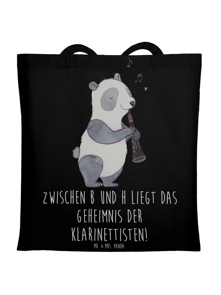 

Сумка Mr. & Mrs. Panda Tragetasche Klarinette Geheimnis mit Spruch, черный