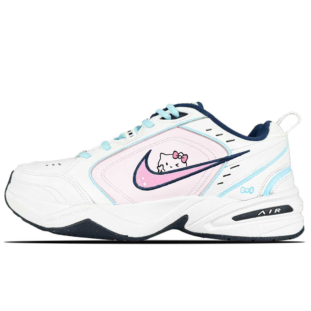 

Nike Air Monarch 4 Slip Resistant Low top Chunky Sneakers Unisex синие розовые
