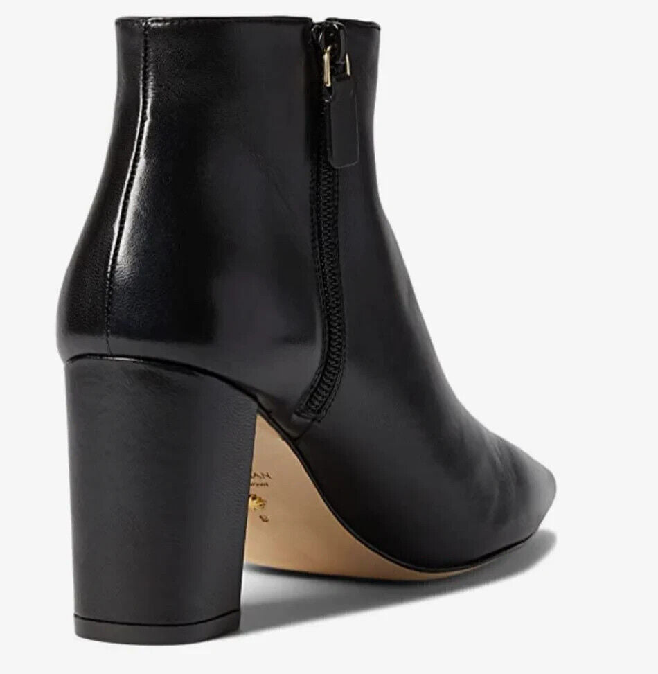 Stuart Weitzman Stuart 75 Ботинки Женские 10 Черные Кожаные Ботильоны На Платформе KHD953 — фото 4
