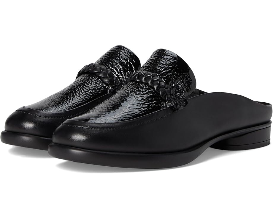 Туфли ECCO Sculpted Luxury Braided Mule, цвет Black/Black Patent