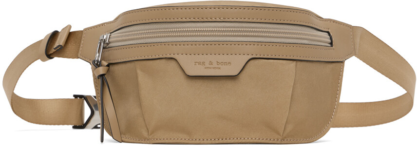 

Бежевая мини-сумка на пояс для поездок на работу rag & bone, Light sand